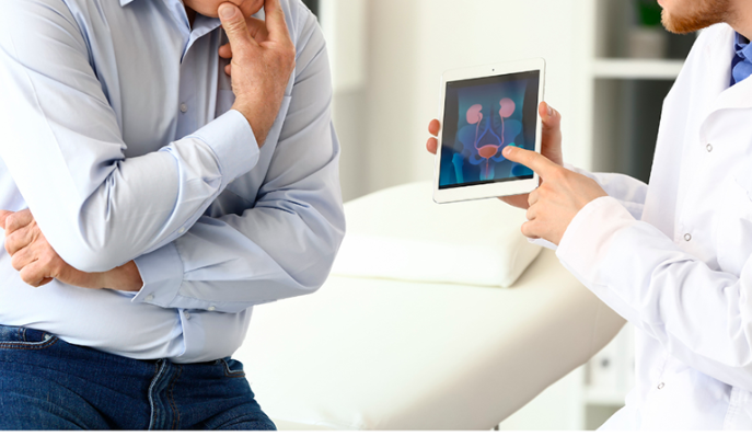 visita urologica per colore testicolare